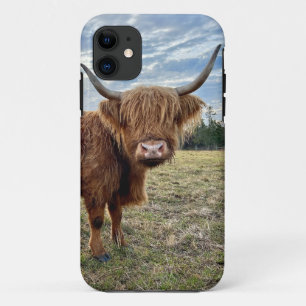 Scottish Highland Cow Portrait Case-Mate iPhone Case