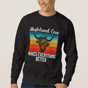 Scottish Highland Cow Scotland Highlander Cattle 1 Sweatshirt