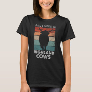 Scottish Highland Cow Scotland Highlander Cattle T-Shirt