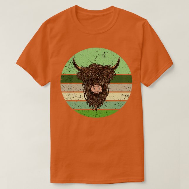 Scottish Highland Cow T-Shirt (Design Front)