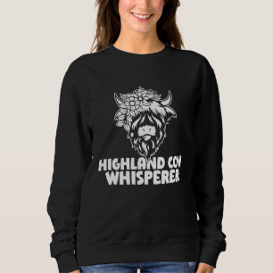 Scottish  Highland Cow Whisperer Sweatshirt