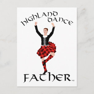 Scottish Highland Dance Father Postcard