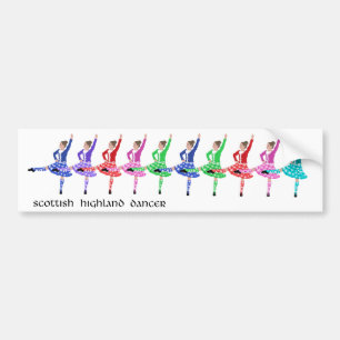 Scottish Highland Dance Line Bumper Sticker