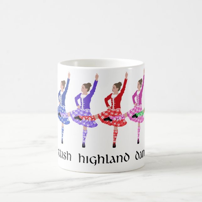Scottish Highland Dance Line Coffee Mug (Center)