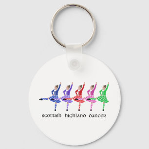 Scottish Highland Dance Line Key Ring