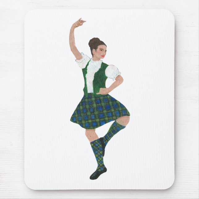 Scottish Highland Dancer Campbell Mouse Pad (Front)