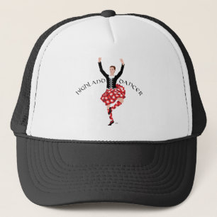 Scottish Highland Dancer Red and Black Trucker Hat