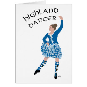 Scottish Highland Dancer - Teal