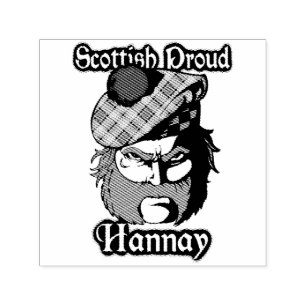 Scottish Highlander Clan Hannay Ink Stamp