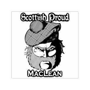 Scottish Highlander Clan MacLean Ink Stamp