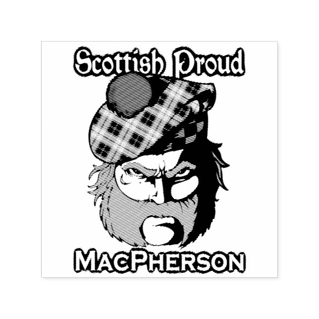 Scottish Highlander Clan MacPherson Ink Stamp (Design)