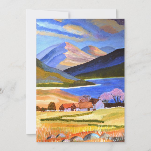 Scottish Highlands 2 Holiday Card (Front)