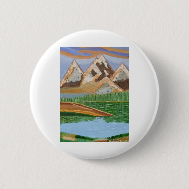 Scottish Highlands 3 6 Cm Round Badge (Front)
