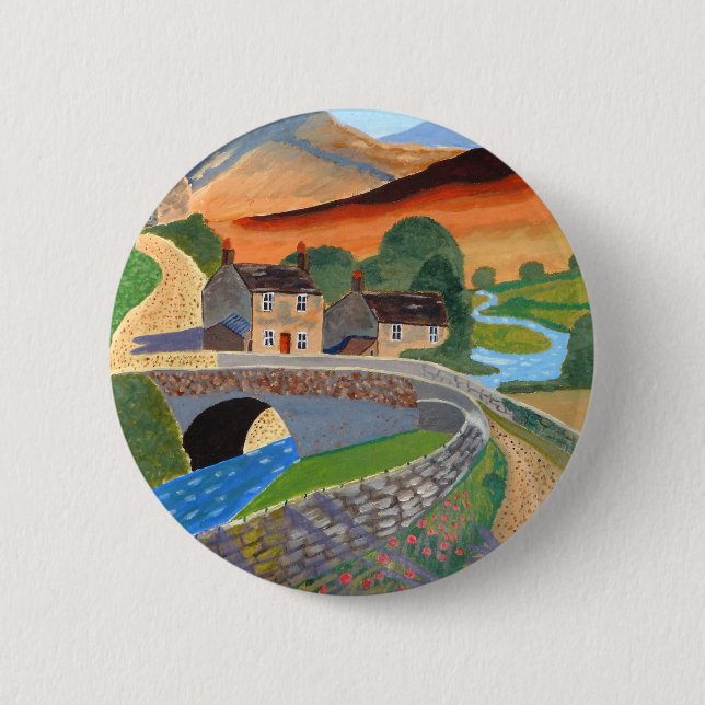 Scottish Highlands 6 Cm Round Badge (Front)