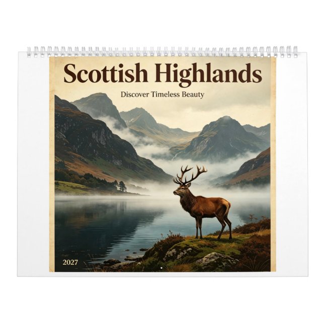 Scottish highlands calendar 2027 (Cover)