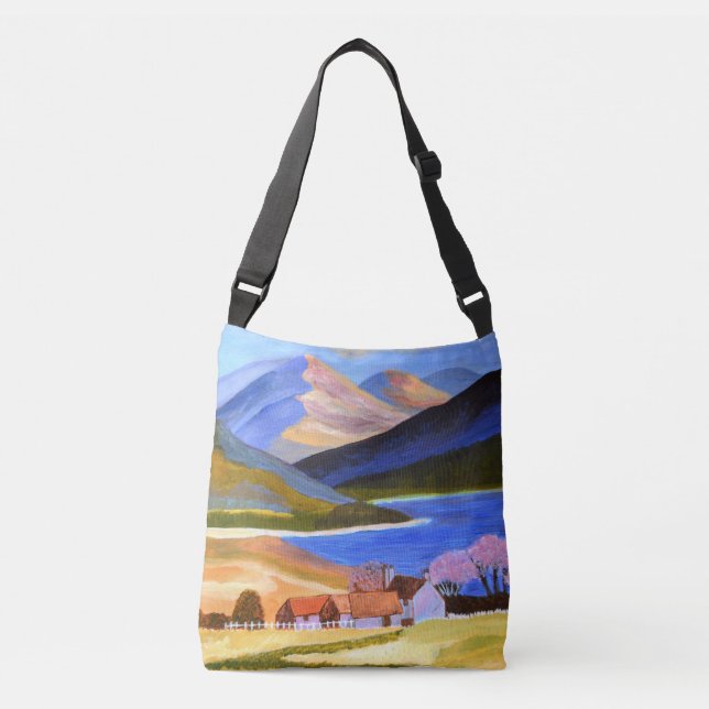 Scottish Highlands Cross-Body Bag (Front)