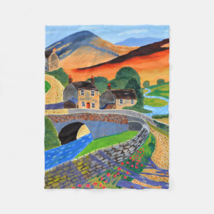 Scottish Highlands Fleece Blanket 