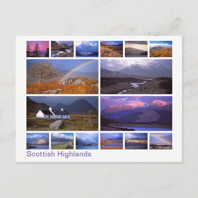 Scottish Highlands multi-image Postcard (Front)