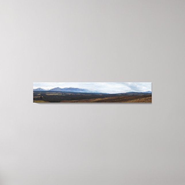 Scottish Highlands Panorama Canvas Print (Front)