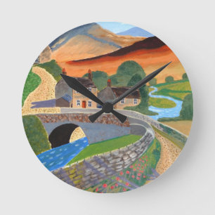 Scottish Highlands Round Clock