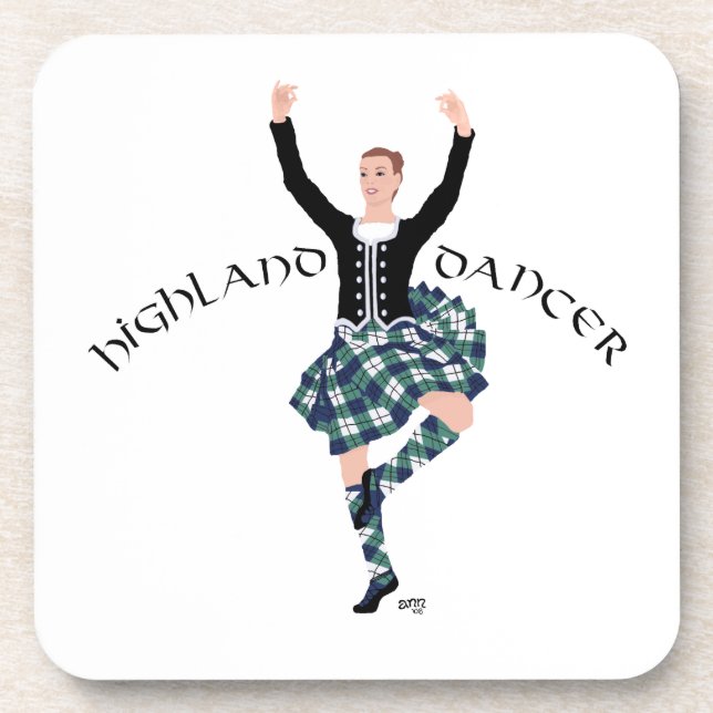 Scottish Higland Dancer - Fling Coaster (Front)