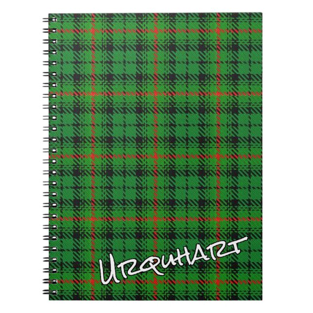 Scottish Honour Clan Urquhart Tartan Notebook (Front)