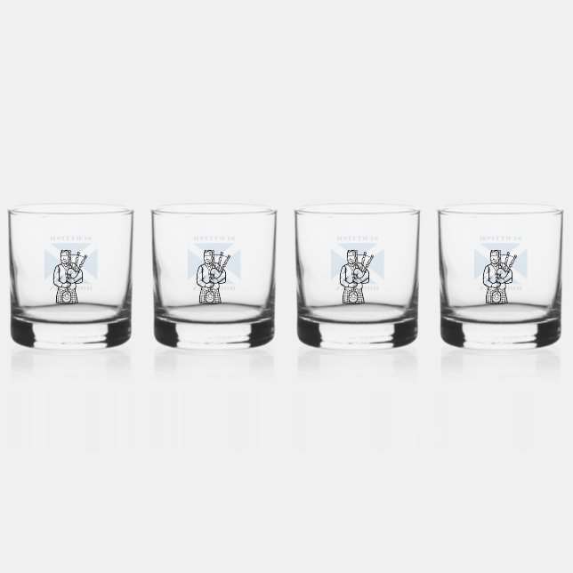 Scottish Hooligan Whiskey Glass Set (Front)