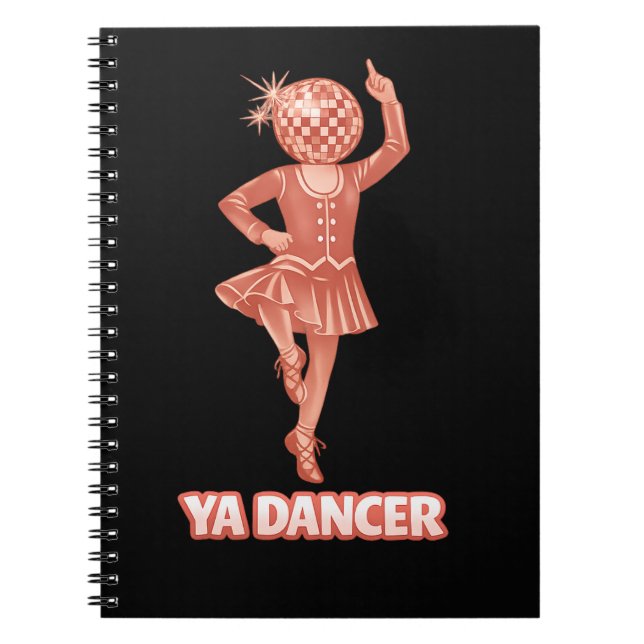 Scottish humour funny ya dancer Congratulations Notebook (Front)