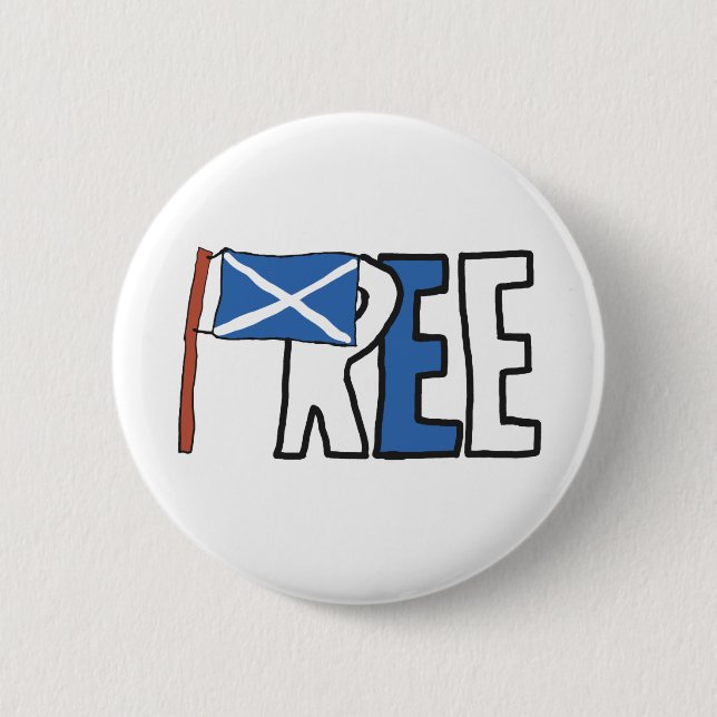 Scottish Independence Indyref2 6 Cm Round Badge (Front)