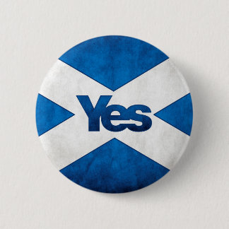 Scottish Independence - Saltire Yes Badge