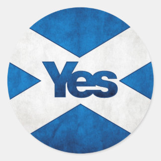 Scottish Independence - Saltire Yes Sticker