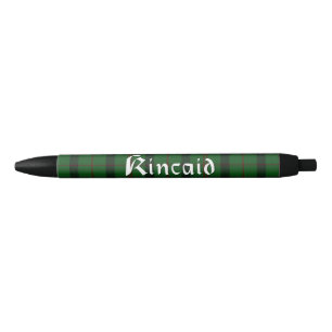 Scottish Kincaid Clan Tartan Plaid Custom Pen