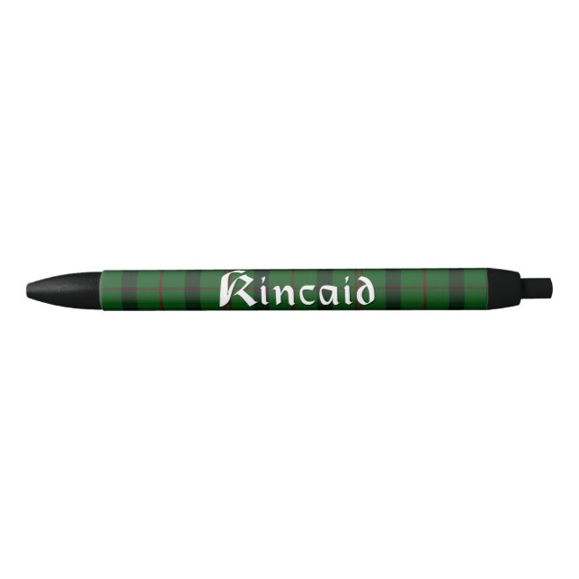 Scottish Kincaid Clan Tartan Plaid Custom Pen (Front)