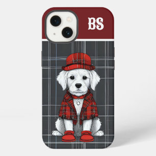 scottish landlord dog in kilt and cap iPhone 13 case