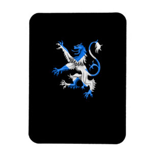 Scottish Lion In St. Andrew’s Colors Magnet