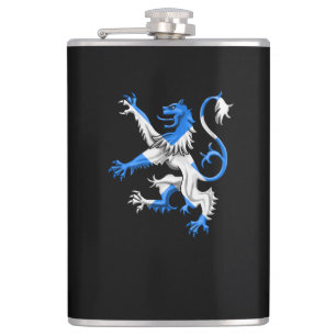 Scottish Lion In St. Andrew’s Colours Hip Flask