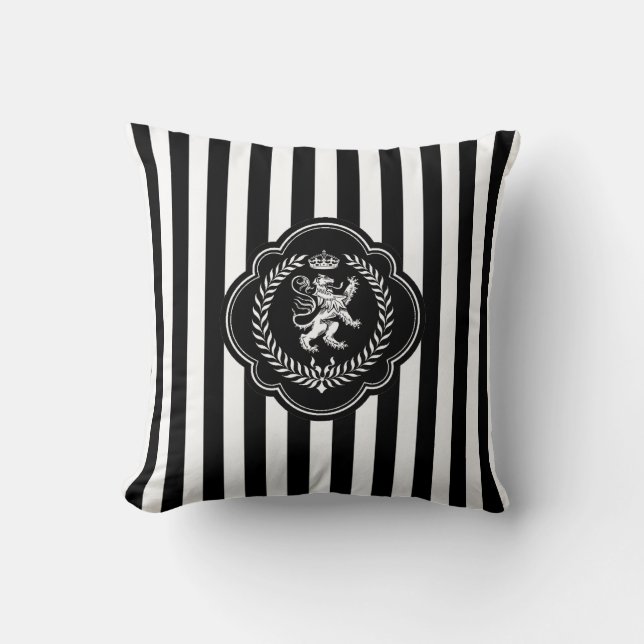 Scottish Lion Stripe Personalise Cushion (Front)