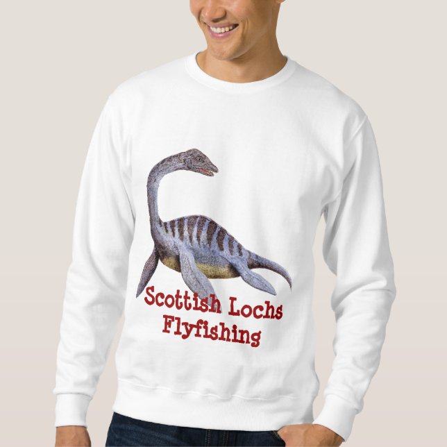 Scottish Lochs Flyfishing- Nessie Apparel Sweatshirt (Front)