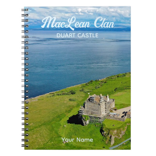 Scottish MacLean Clan Duart Castle Photo Notebook (Front)
