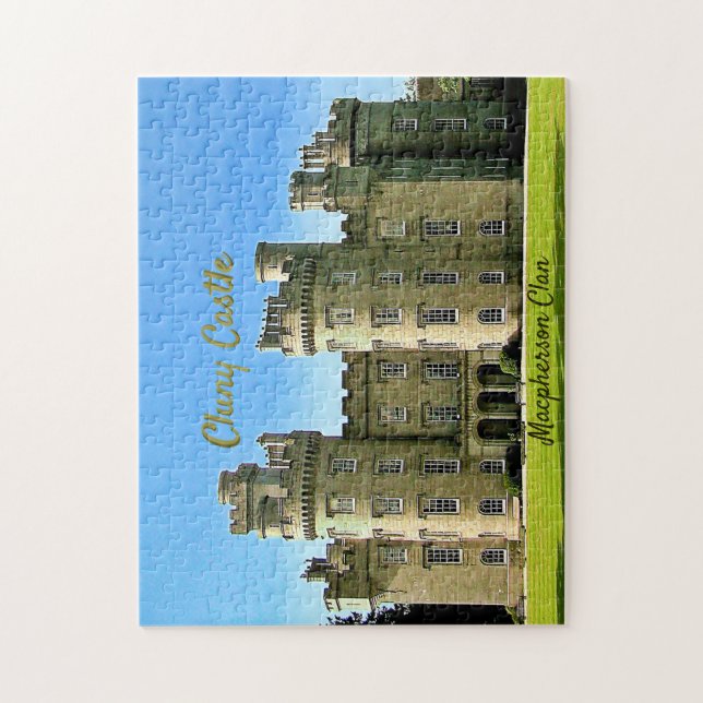 Scottish Macpherson Clan's Cluny Castle Jigsaw Puzzle (Vertical)