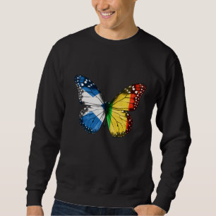 Scottish Malian Flag Butterfly Sweatshirt