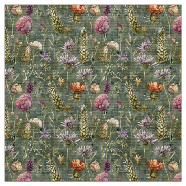 Scottish Meadow Flowers Fabric (Swatch)