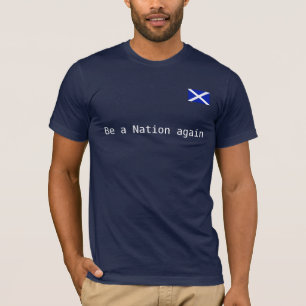 Scottish Nation Independence Saltire T Shirt