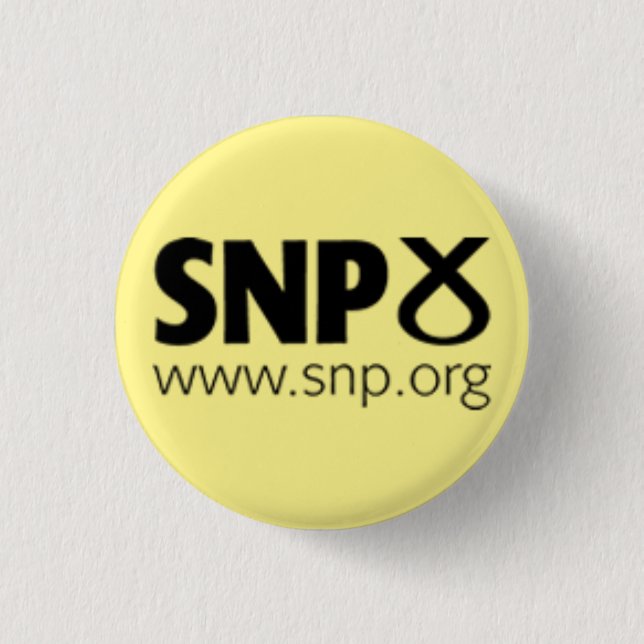 Scottish National Party (SNP) Logo 3 Cm Round Badge (Front)