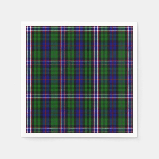 Scottish National Tartan Print Napkin (Front)