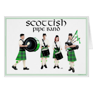 Scottish Pipe Band - Green Kilts