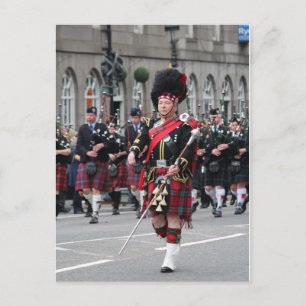 Scottish Pipeband Postcard