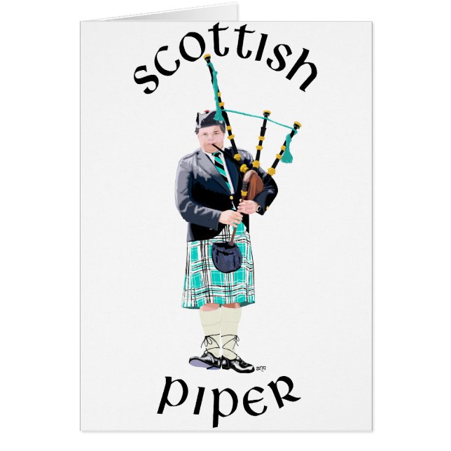 Scottish Piper - Turquoise (Front)