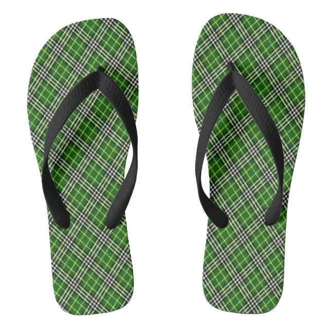 scottish plaid adult flip flops (Footbed)