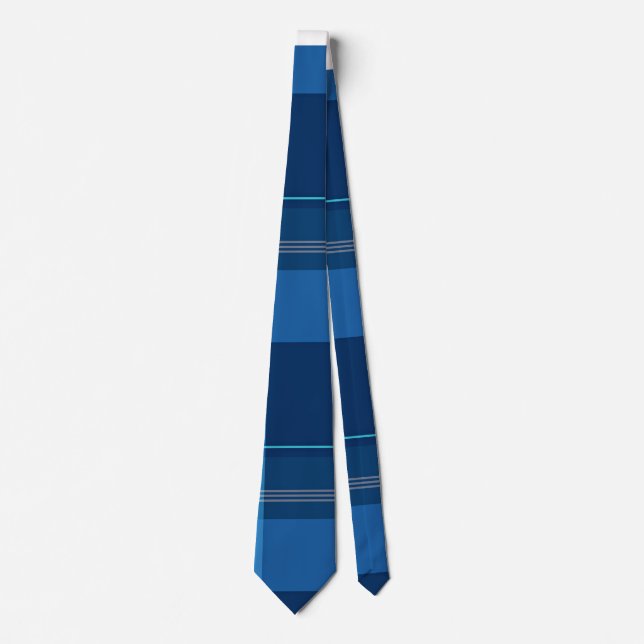 Scottish Plaid, Blue, Tie (Front)